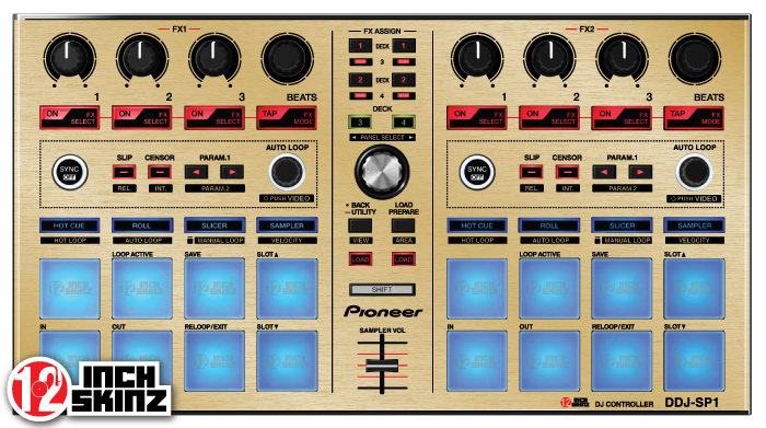 Pioneer DDJ-SP1 Skinz - Metallics - 12inchSkinz