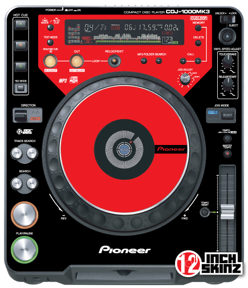 Pioneer CDJ-1000MK3 Skinz (PAIR) - Colors - 12inchSkinz