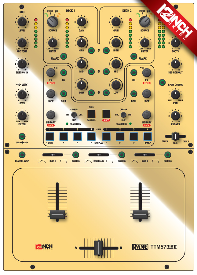 Rane TTM57MK2 Skinz - Metallics - 12inchSkinz